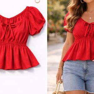 Red Women's Top